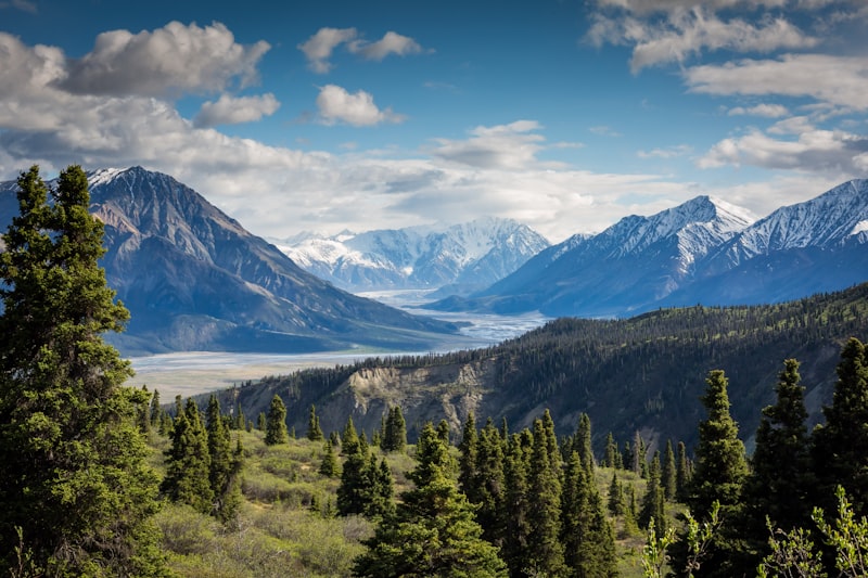 Alpine mountain range views on a nature holiday package