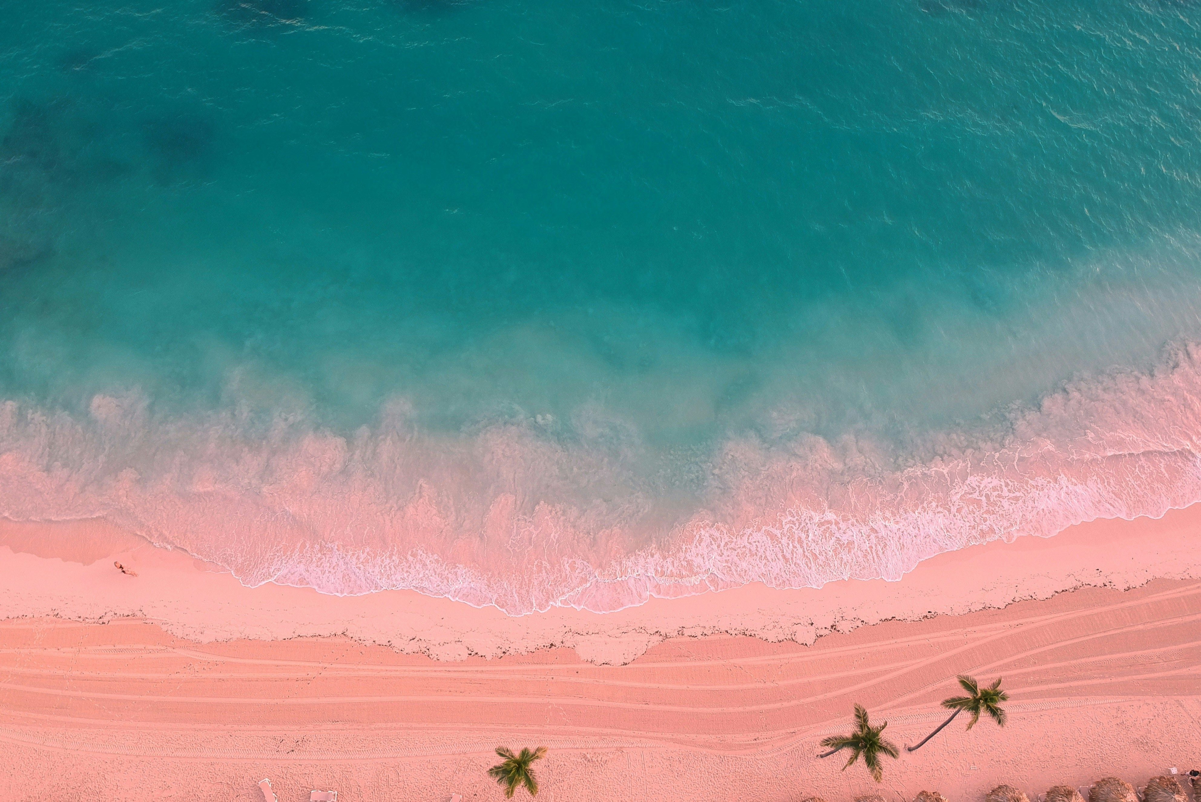 Relax on the pink sands of Lombok